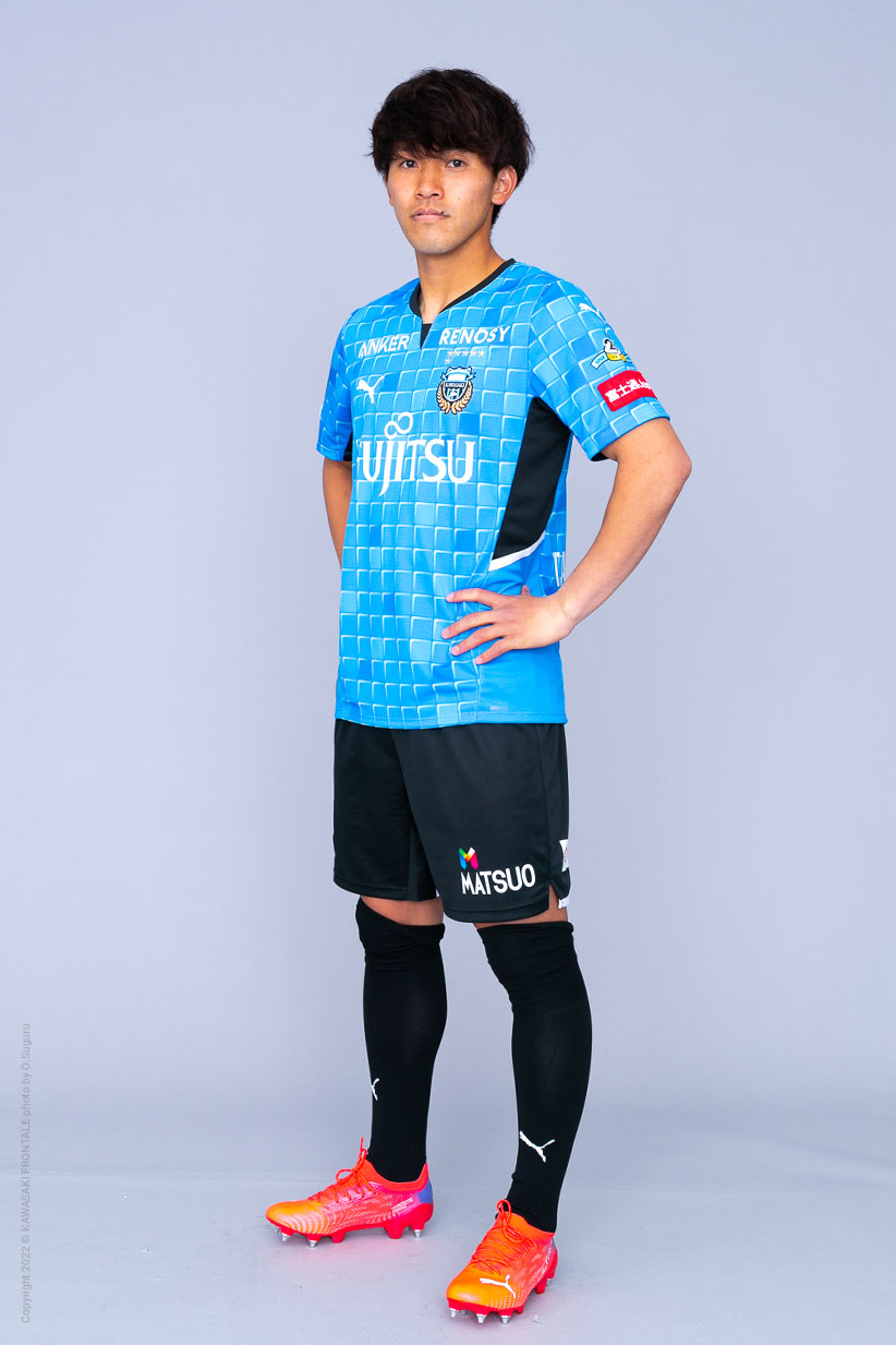 MF8/橘田 健人選手 | 選手・スタッフプロフィール2022 : KAWASAKI FRONTALE
