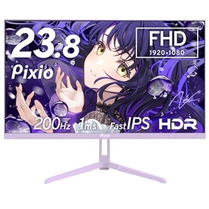 BTOパソコン通販のFRONTIERPixio PS1S Wave Pastel Purple モニター