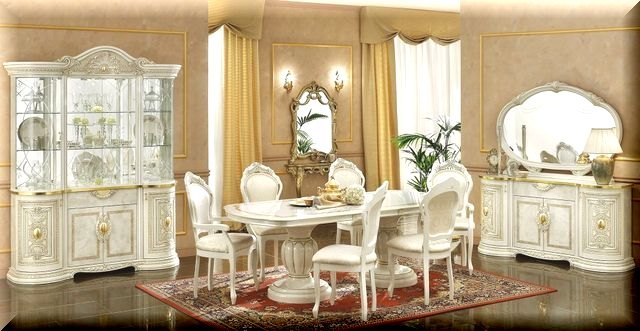 fu-collection】 イタリア製 ダイニング7点セット レオナルド