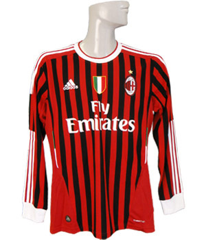 アディダス) adidas/11/12ACミラン/ホーム/長袖/インザーギ/スクデット