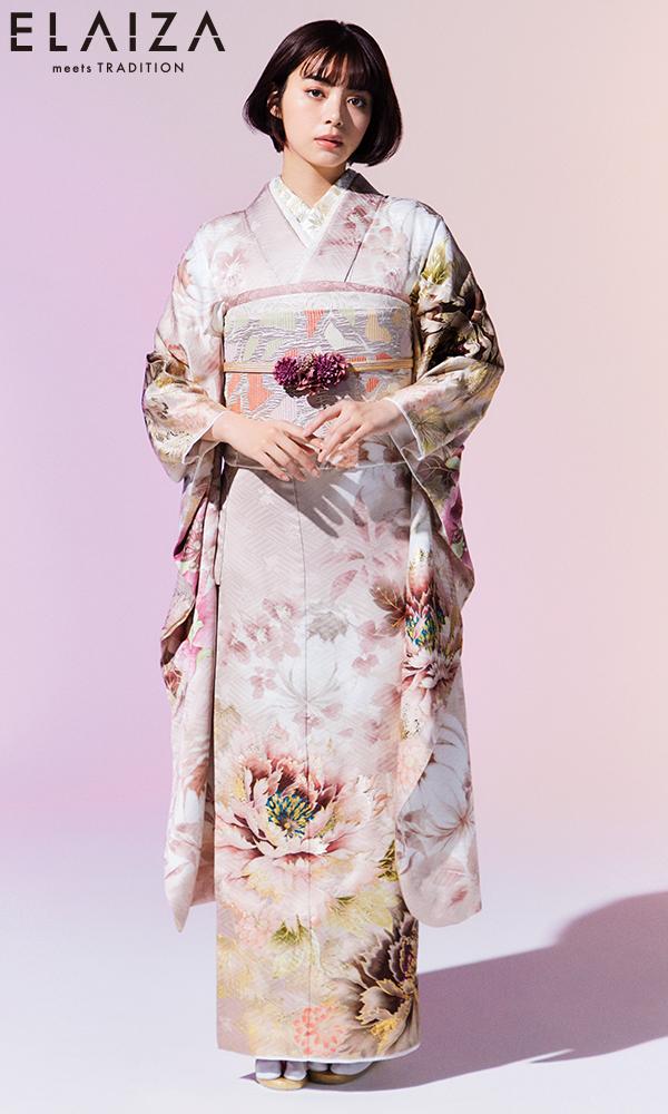 池田エライザ/くすみ牡丹┃ポップ＆スイート【菊京屋】ブランド振袖