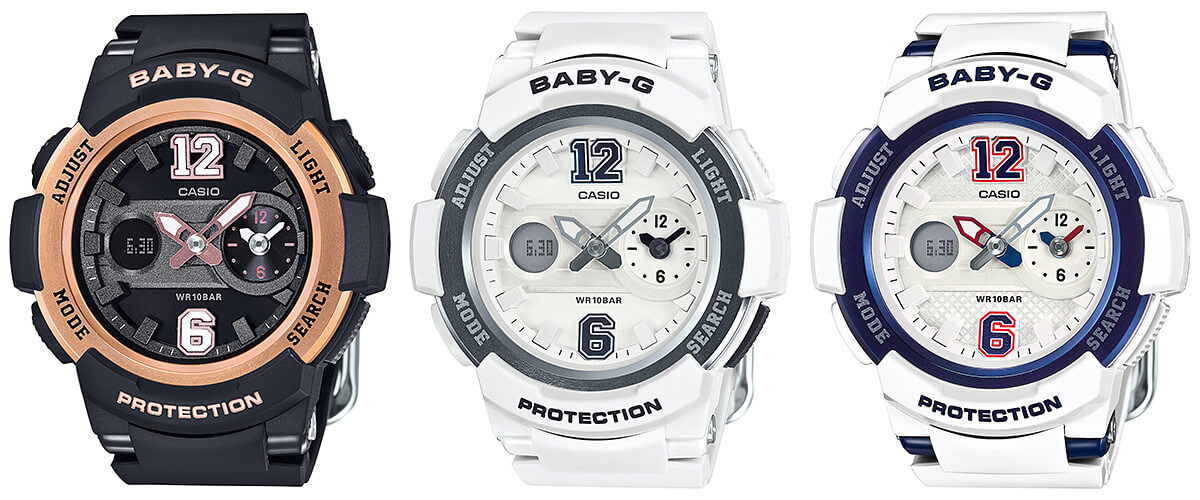 Baby-G BGA-210 Sporty Series with Dual Dial World Time - G-Central
