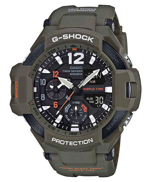 G-Shock Master In Olive Drab Gravitymaster Aviation Series - G