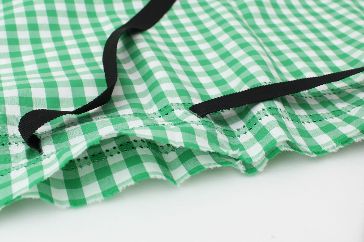 ebagos エバゴス ギンガムチェック・かぶせ