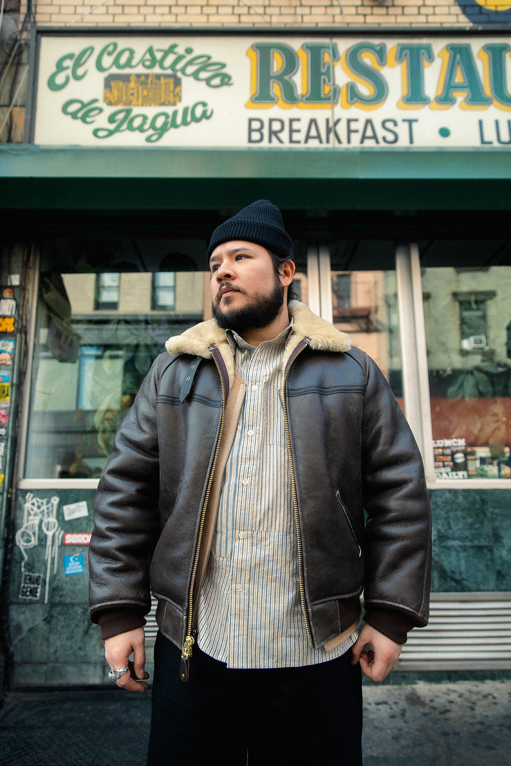 Schott for 3sixteen Modified B-6 Bomber.