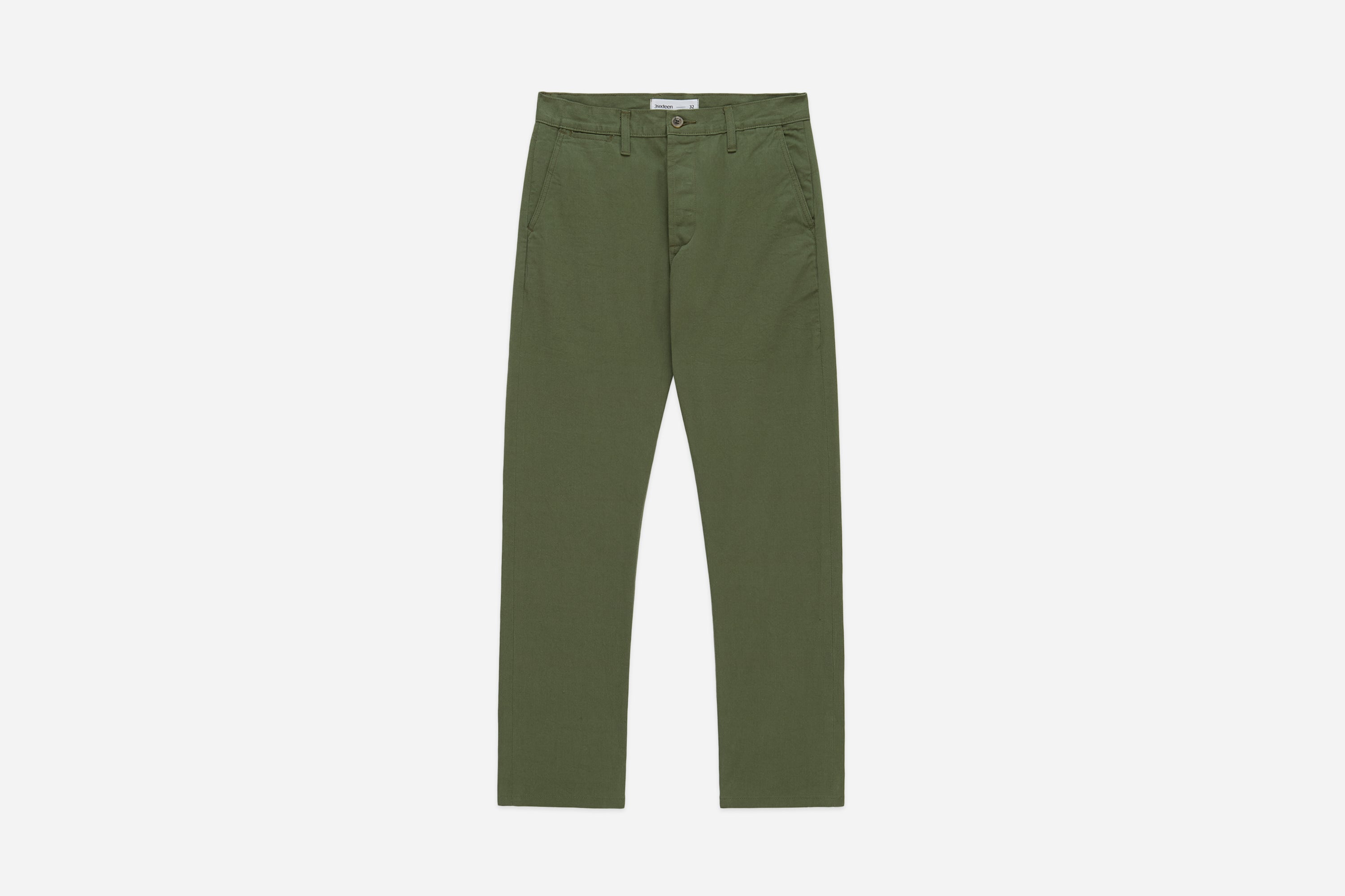 CH-55x ~ Olive Selvedge Chino – 3sixteen