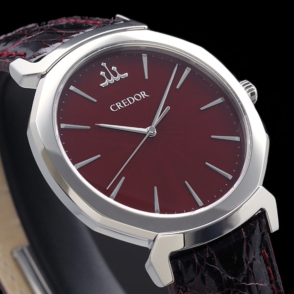 CREDOR クォーツ 腕時計 ゴールド/ワインレッド 5A70-0120 セイコー