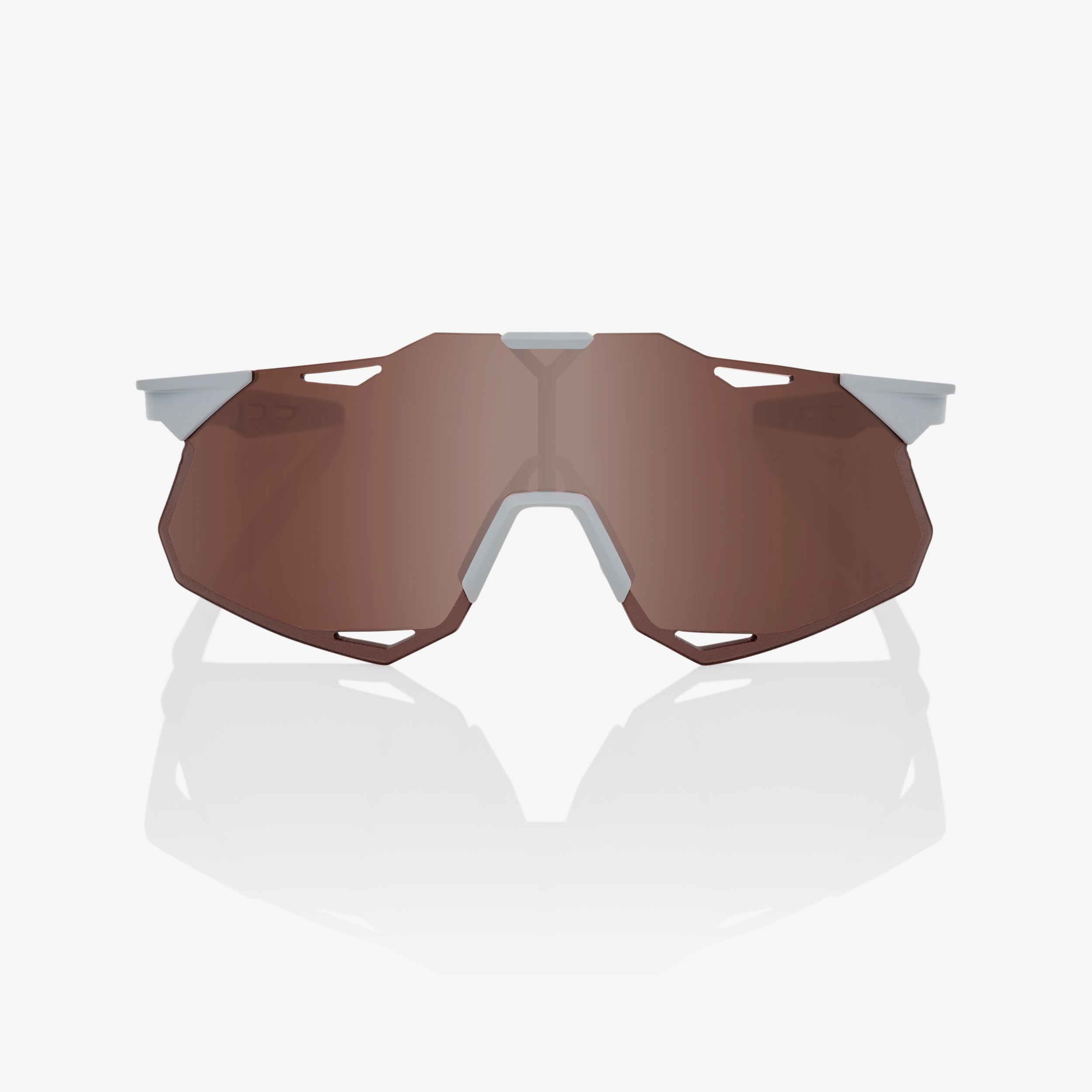 HYPERCRAFT XS Matte Stone Grey HiPER Crimson Silver Mirror Lens – 100%