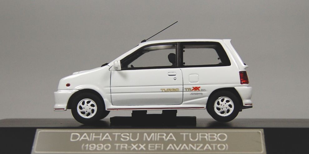 DAIHATSU ミラ ターボ TR-XX(1990年式) (ホワイト) (ミニカー