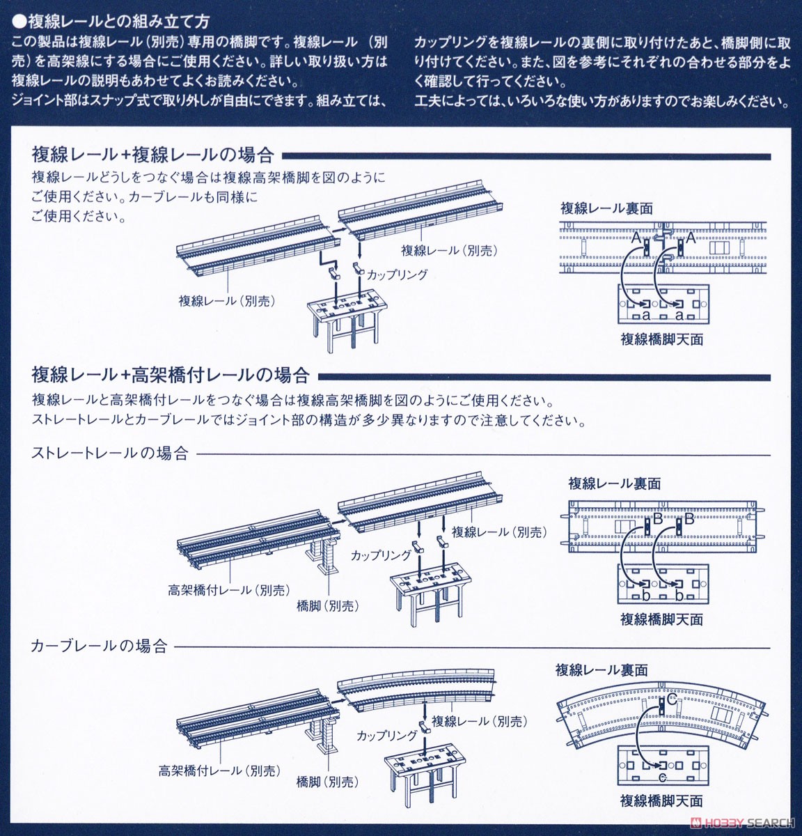 複線高架橋脚 (4個入り) (鉄道模型) - ホビーサーチ 鉄道模型 N