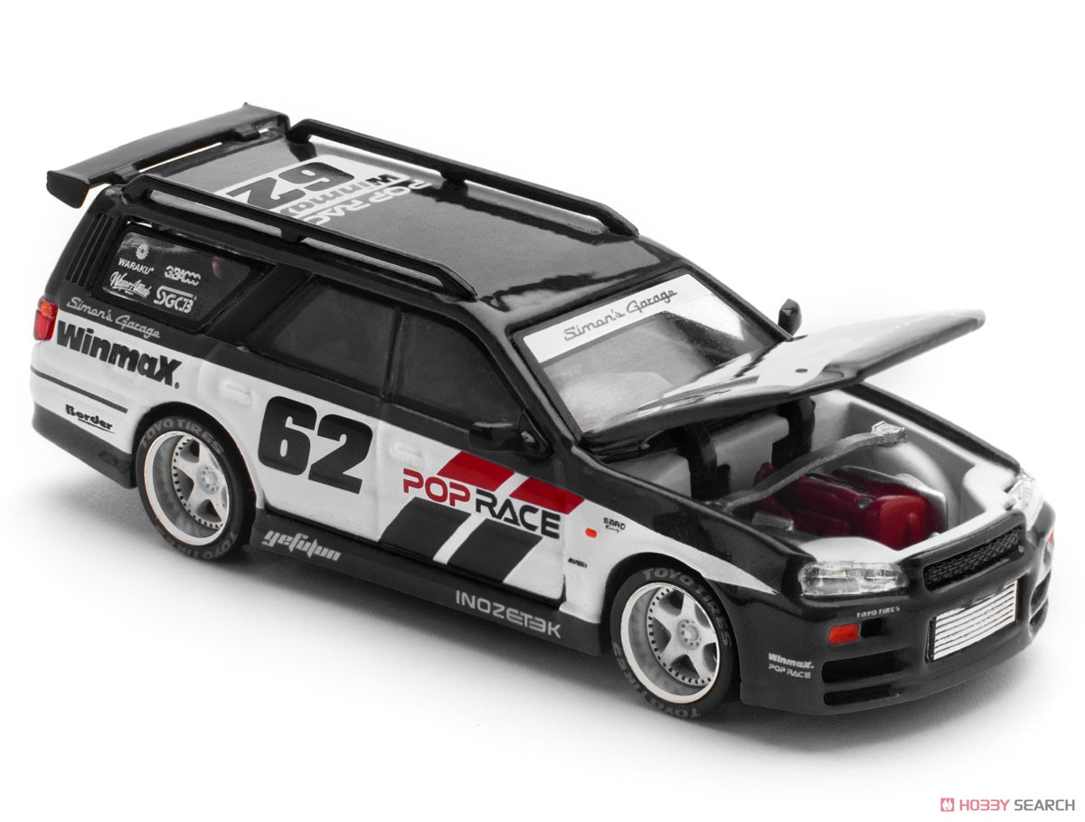 NISSAN STAGEA SIM0N`S GARAGE #62 BLACK (ミニカー) - ホビーサーチ