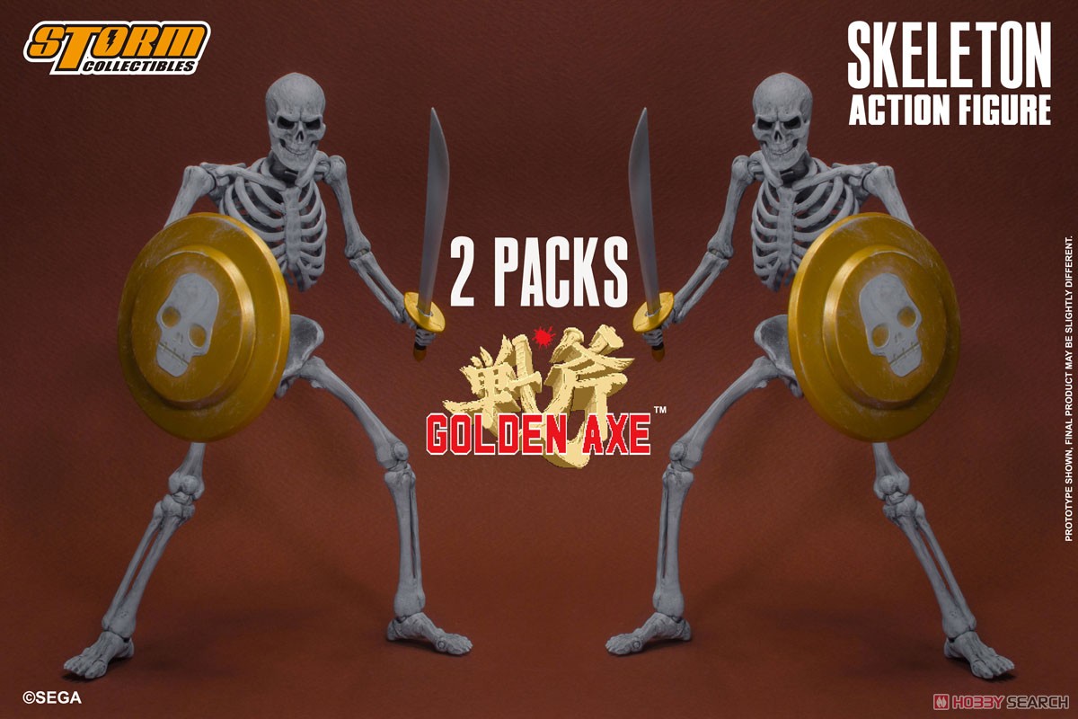 ゴールデンアックス アクションフィギュア スケルトン 2パック