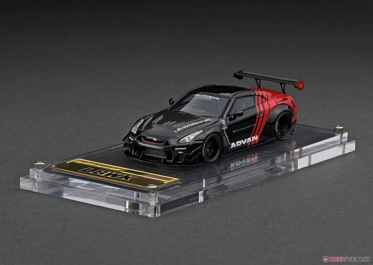 ミニカー LB-WORKSNissanGT-R R35type 2 Black / Red ミニカー LB