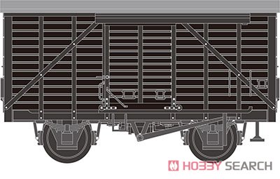木造貨車 有蓋車 ワ1形 木製扉・補強材仕様 (鉄道模型) - ホビーサーチ