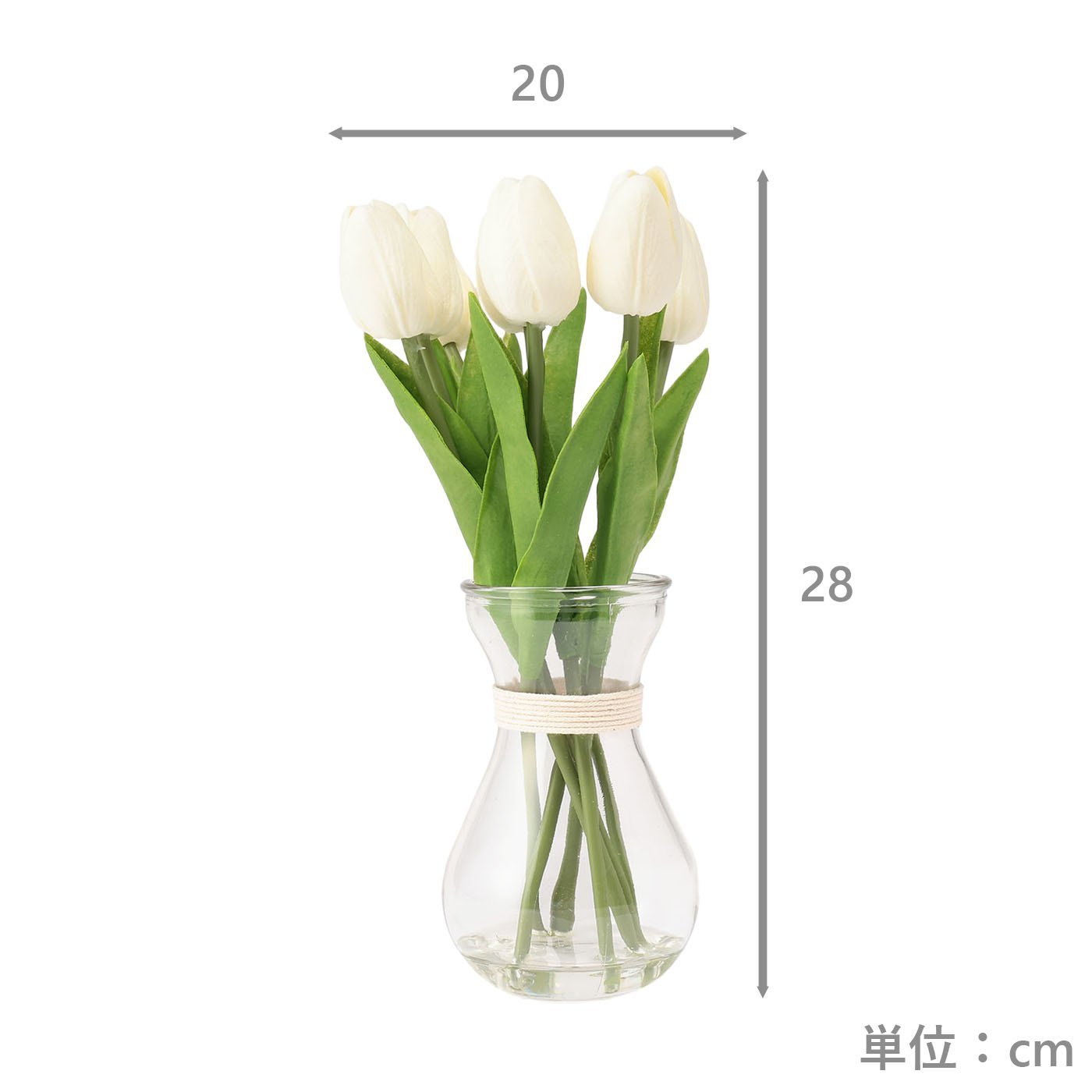 アートフラワー グラスベースTulip | TWO-ONE STYLEネット
