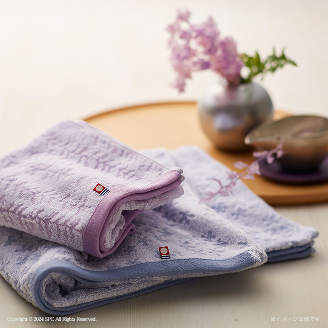 今治藤すみれ 木箱入り バスタオル2Pセット No.80【割引きクーポン対象