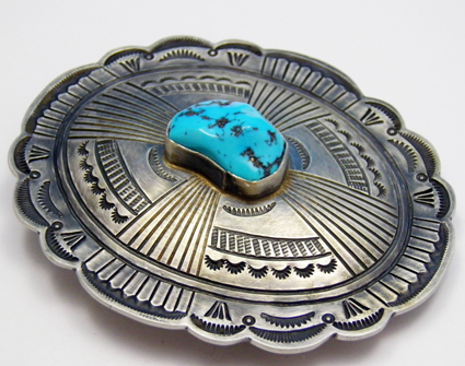 スリーピングビューティのバックル（L. JAMES） | 極上ターコイズと