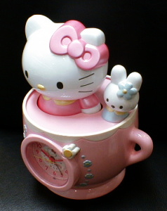 動く・しゃべる・楽しさ倍増「ハローキティ」目覚まし時計