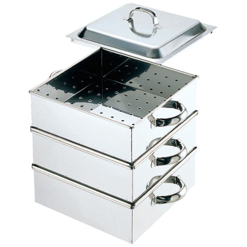 EBM 18－8 業務用角蒸器 33cm 2段(33cm 2段): 生活