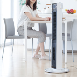 ホット＆クール ハイタワーファン KHF-1231/W｜ホット＆クール