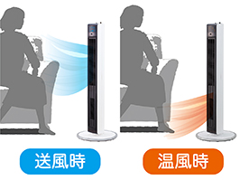 ホット＆クール ハイタワーファン KHF-1206/W｜ホット＆クール