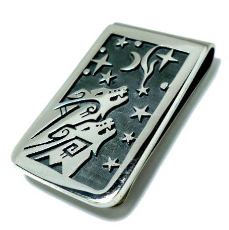 インディアンジュエリー ナバホ族製作のマネークリップ