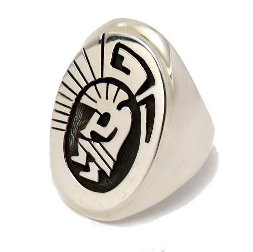 インディアンジュエリー / ココペリ柄 ナバホ・リング