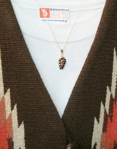 インディアンジュエリー / ズニ族インレイ・ペンダント