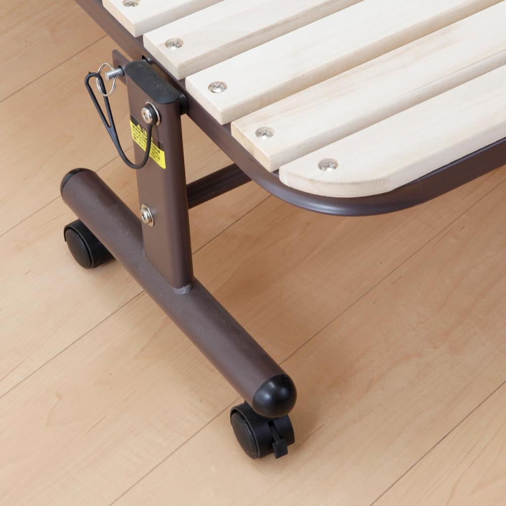 アテーナライフ 桐すのこ折りたたみベッド シングル 幅99×奥行209