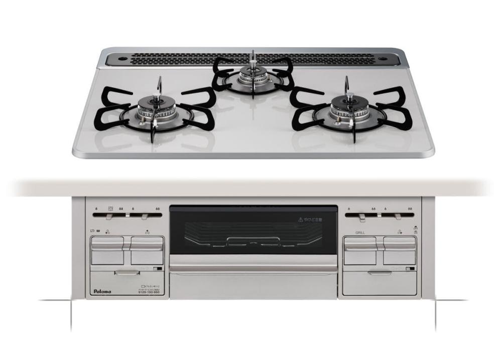 パロマ ビルトインコンロ Sシリーズ ハイパーガラスコートトップ 都市