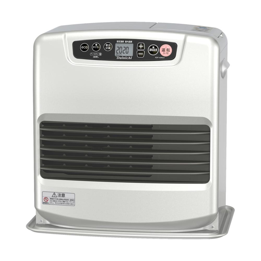 ダイニチ 石油ファンヒーター 木造11畳 ライトシルバー 専用収納