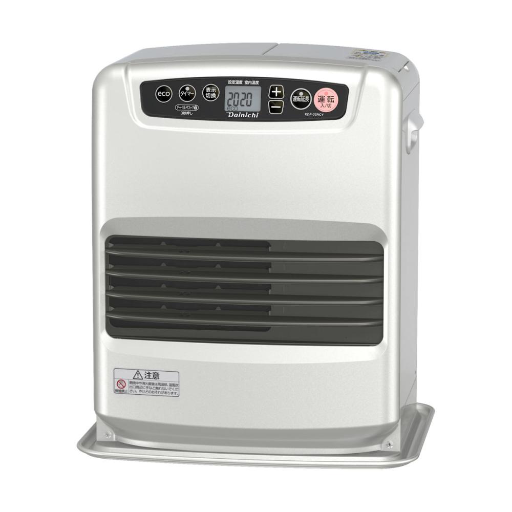 ダイニチ 石油ファンヒーター 木造11畳 ライトシルバー 専用収納