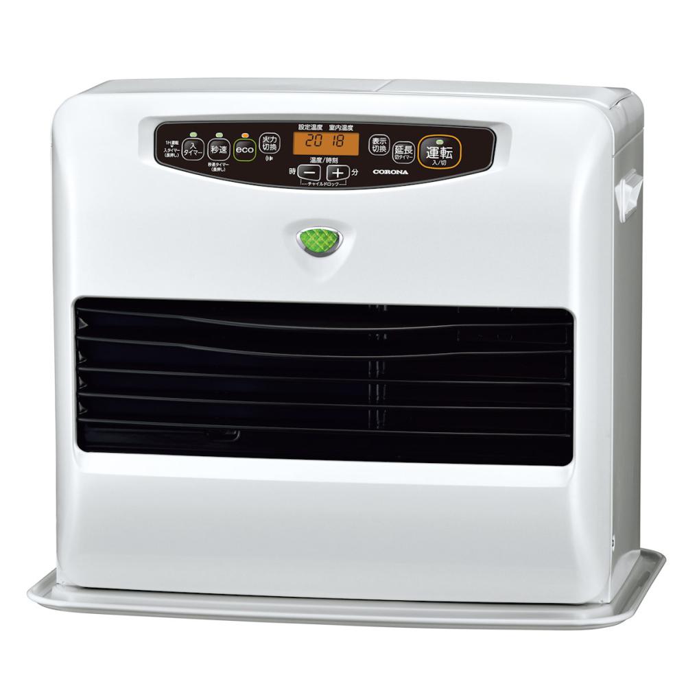 コロナ 石油ファンヒーター 木造12畳 ホワイト FH
