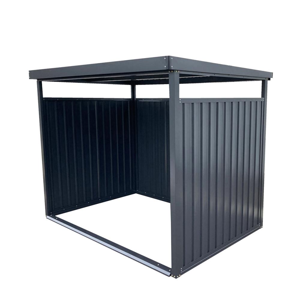 ダイマツ オープン型物置 約幅1．66×奥行1．79m ブラック DM