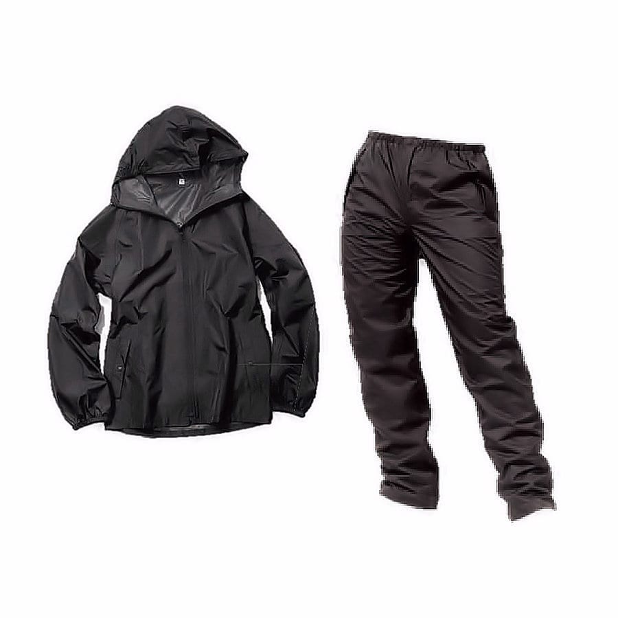 K＋WORKS 透湿軽量レインスーツ レッド L K22ー02 の通販