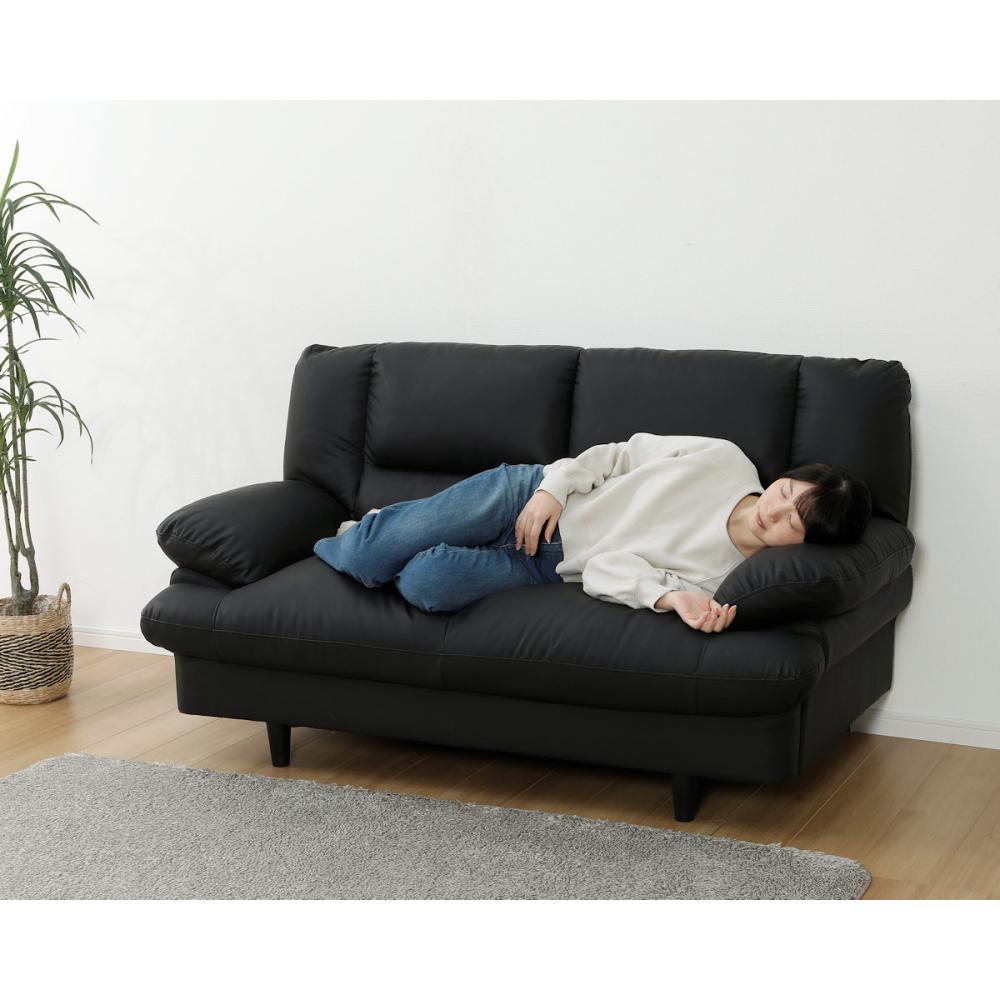 アテーナライフ 傷が付きにくいポケットコイルソファ 2人掛け