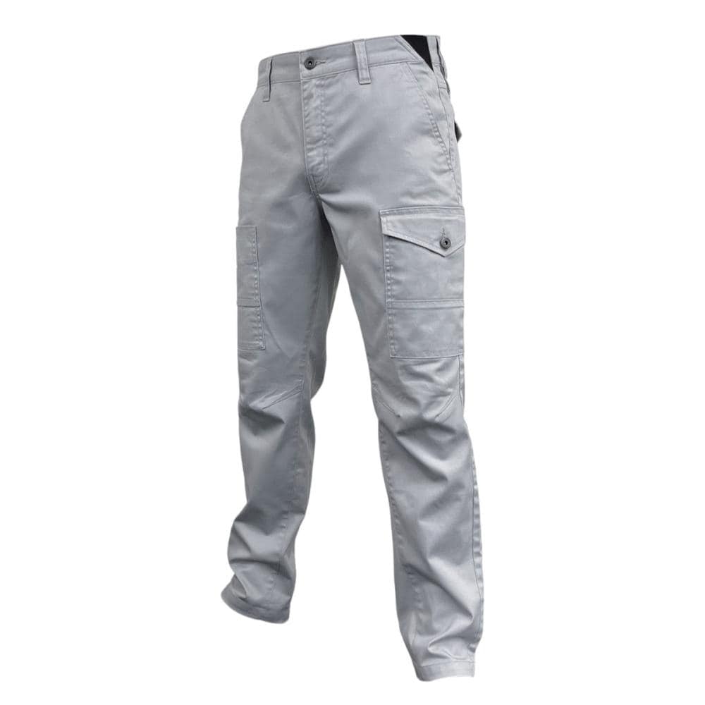 K＋WORKS ストレッチTCカーゴ 股下70cm グレー LL の