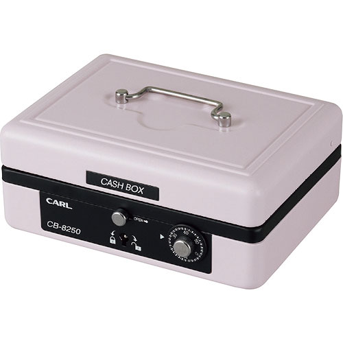 カール 手提げ金庫 キャッシュボックス CB－8250－P ピンク
