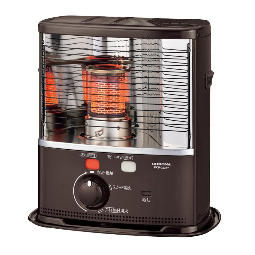 コロナ 反射型 石油ストーブ 木造6畳 ブラウン KCP－2224Y