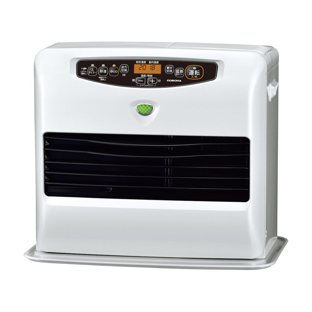 コロナ 石油ファンヒーター 木造15畳 パールホワイト KCF