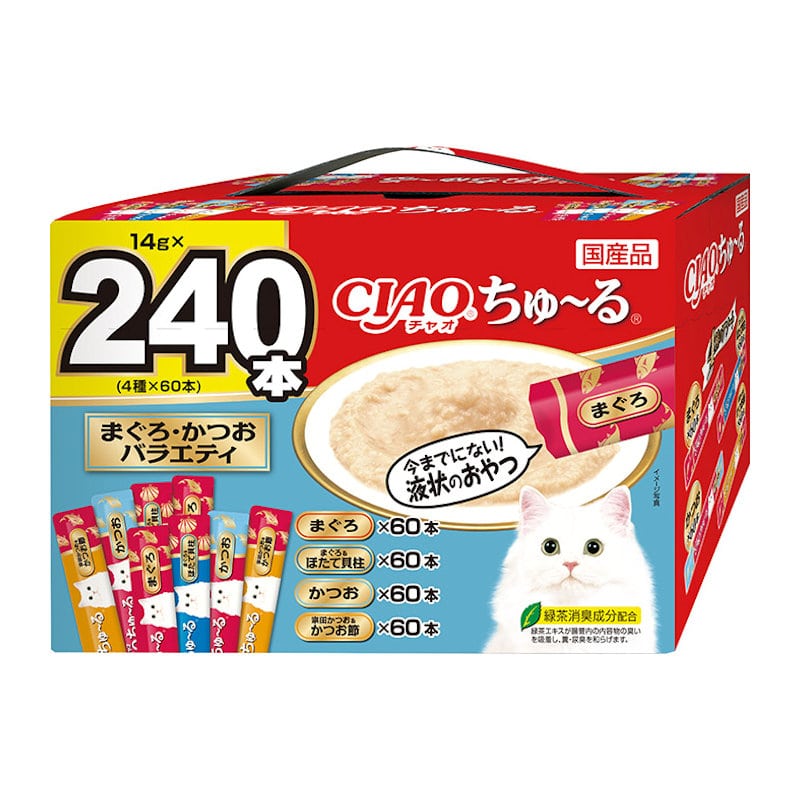 CIAO（チャオ）ちゅ～る まぐろ・かつおバラエティ14g×240本