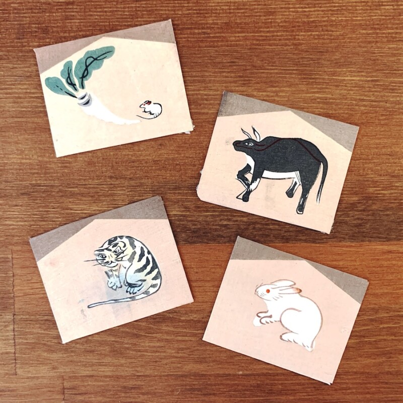 戦前の木版ポチ袋『絵馬十二支』揃 ｜ 戦前・ちどりや ｜ 明治大正昭和