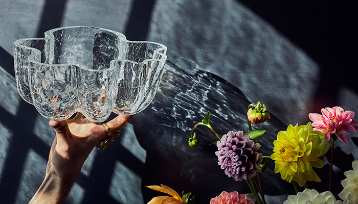 コスタ ボダ Crackle(クラックル) S フラワーベース クリア フラワー