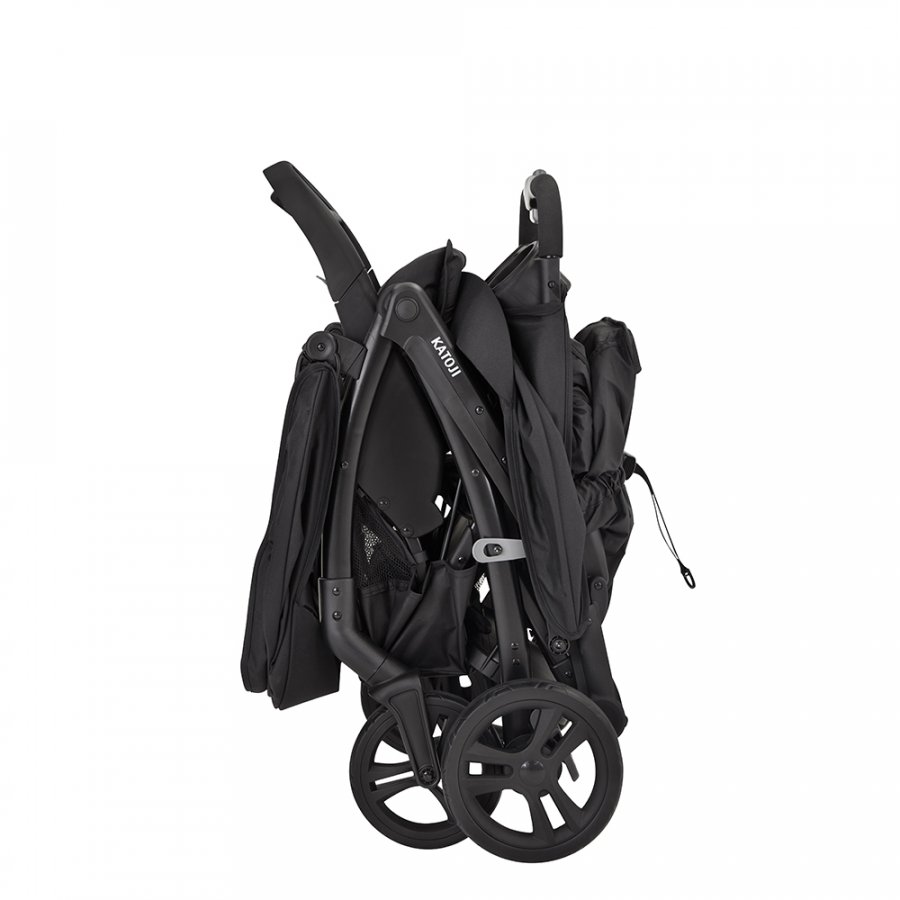 ベビーカー 二人でゴーDX シングルタイヤ（ブラック）」について