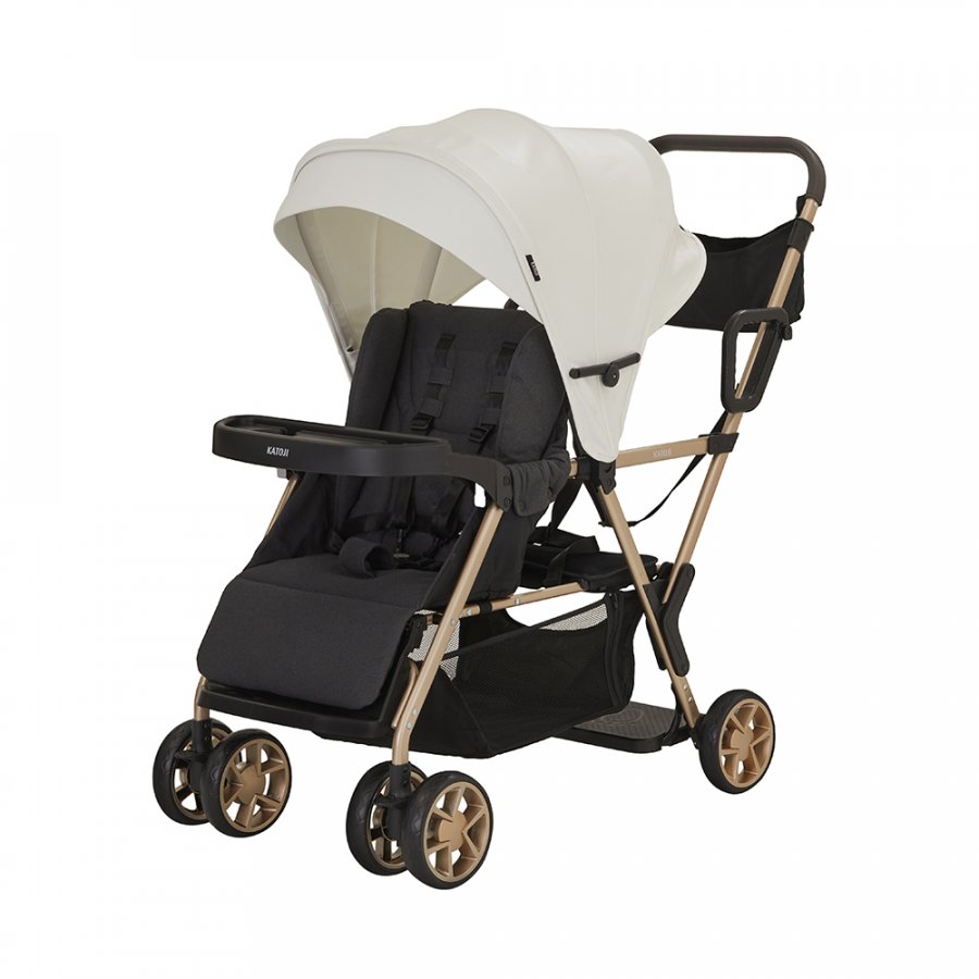 ベビーカー 二人でゴー リミテッド （ホワイト&ゴールド）」について
