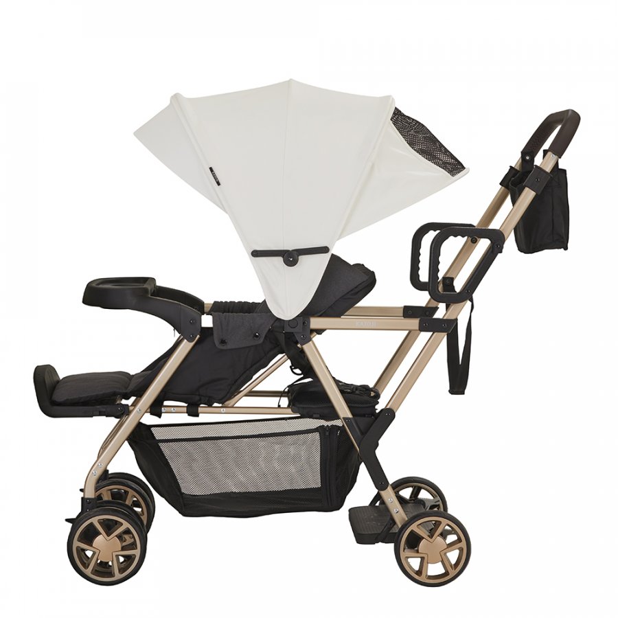ベビーカー 二人でゴー リミテッド （ホワイト&ゴールド）」について