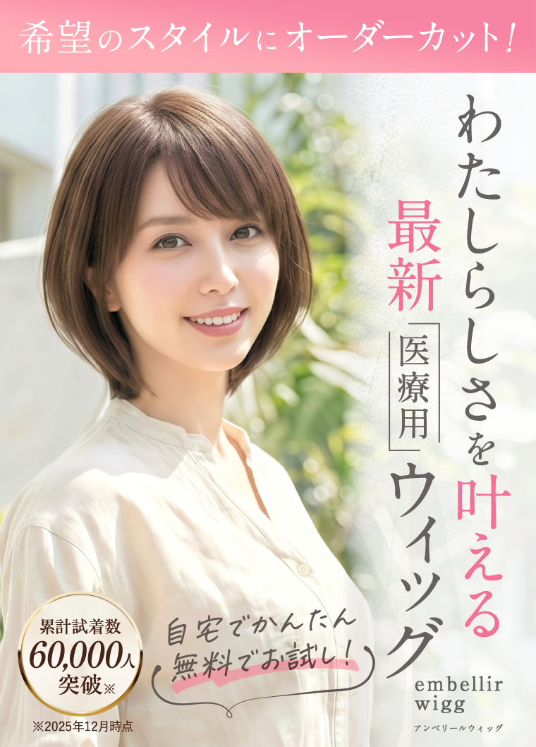 アンベリール 医療用ウイッグ2点 シャンプーリンス付き 匿名配送