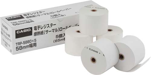 CASIO レジスター ホワイト 未開封ロール紙 CASIO レジスター ホワイト