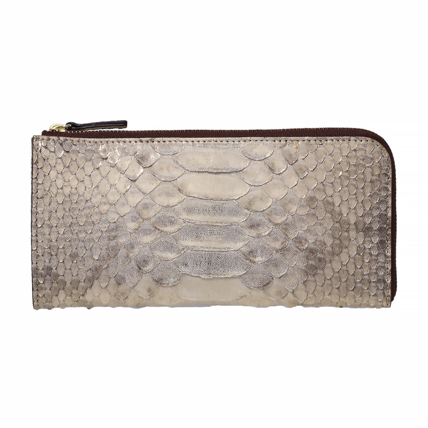 ダイヤモンドパイソン 蛇革 L字ファスナー 長財布 | 株式会社 高屋