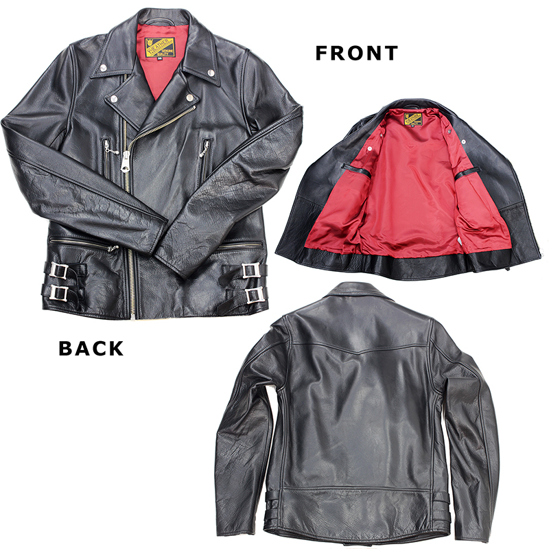 Y2LEATHER 日本製 本革 ダブルライダースジャケット 牛革 シャロン